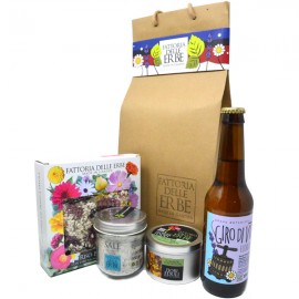 CONFEZIONE REGALO DEGUSTAZIONE -  Fiori eduli, Sale, Succo, Riso