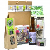 CONFEZIONE REGALO DEGUSTAZIONE -  Fiori eduli, Pasta, Succo, Riso, infuso